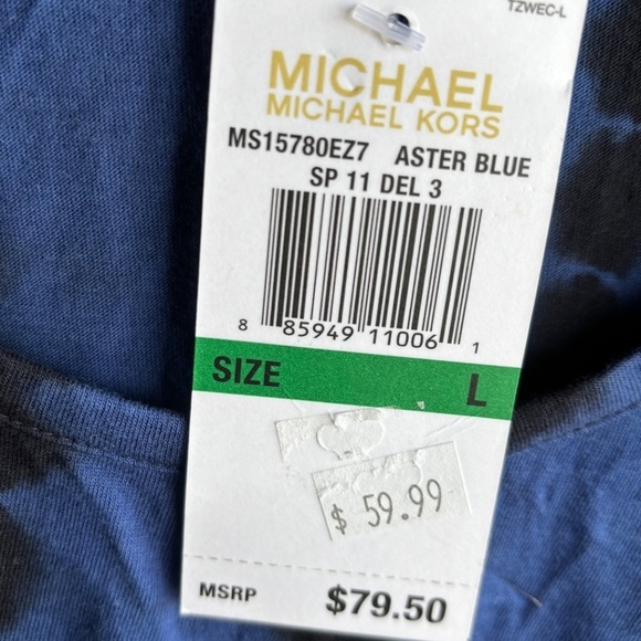 Michael Kors large cold shoulder top new nwt - Picture 7 of 8